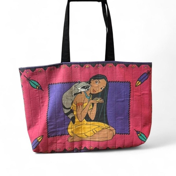 Vintage upcycled handmade Disney Pocahontas tote bag - Picture 6 of 8